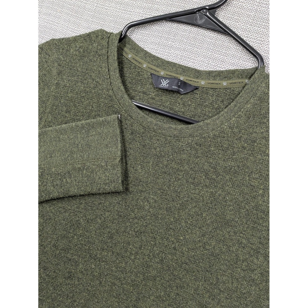 Vortex Shirt Womens Small Green Long Sleeve Thumbhole Crew Neck Pullover Top